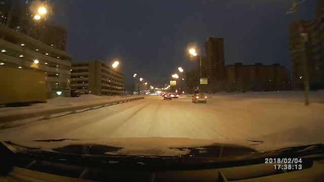 Снегопад а Москве 4 февраля 2018 года МКАД смотреть онлайн