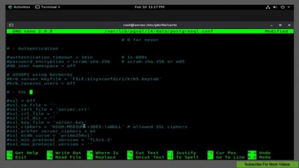 How To Enable SSL in PostgreSQL