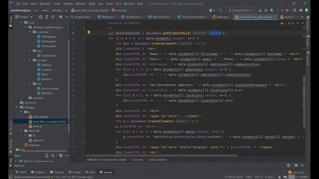 Student Management System - Java, Servlet, JSP, MySQL, and jQuery with JSON endpoint смотреть онлайн