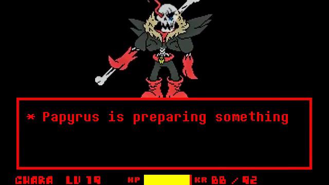 UnderFell Disbelief Papyrus/UF Disbelief Папирус