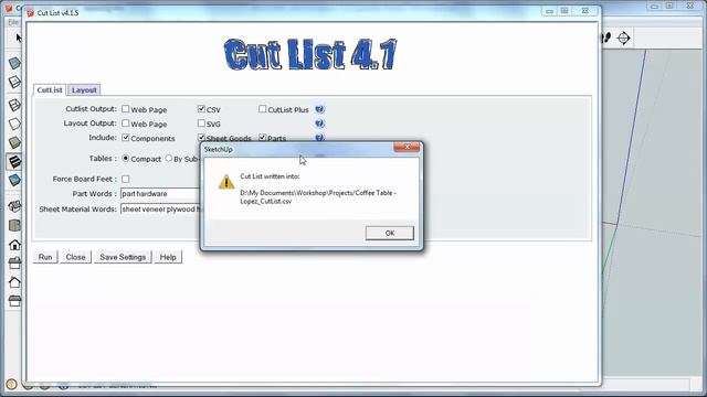 Tutorial - SketchUp CutList Plugin to Excel смотреть онлайн