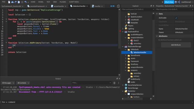 Roblox Fps Framework Part 5 (roblox Studio)