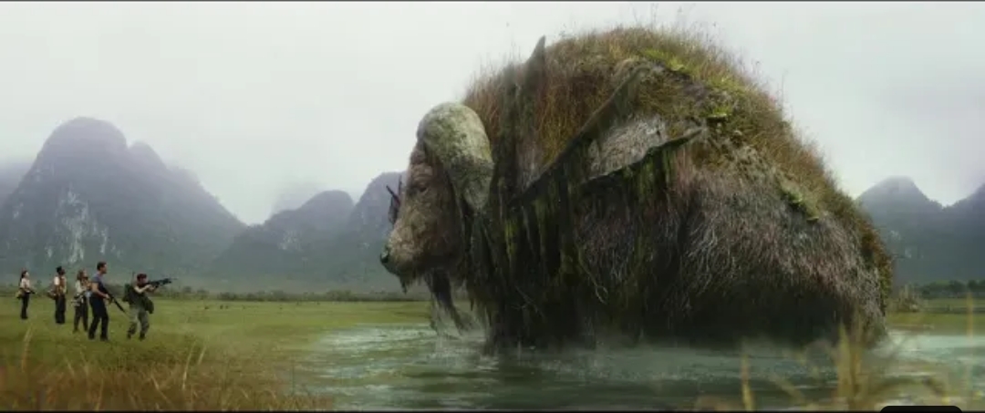 Giant Buffalo Fight Scene.. Kong Skull Iceland