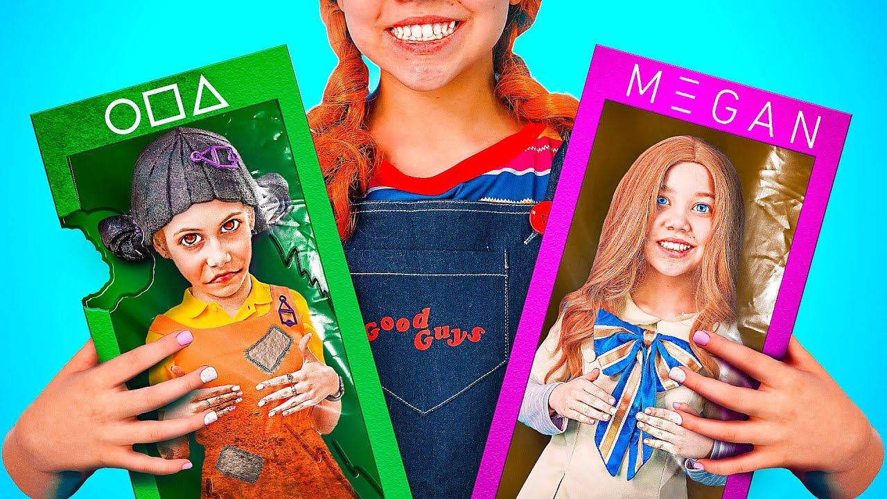 Rich Megan vs Poor Squid Doll! Rich and poor robot doll! смотреть онлайн