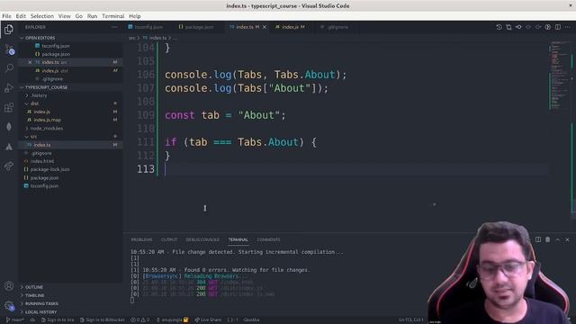 Typescript Tutorial in Hindi | Typescript Enum | Full course | Part -4 смотреть онлайн