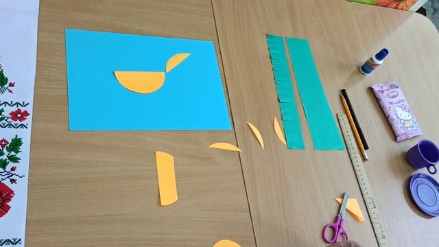 Аплікація "Лисичка". Вихователь Одеського ДНЗ №103 Іванова Антоніна Станіславівна. смотреть онлайн