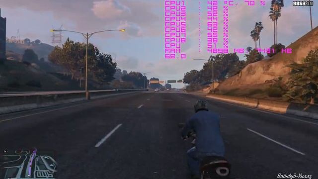 Grand Theft Auto 5 on R7 370 2gb 60fps смотреть онлайн