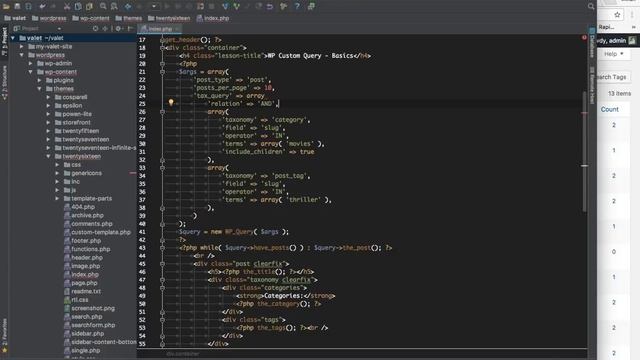 #6 Custom Query In WordPress | Tax query смотреть онлайн