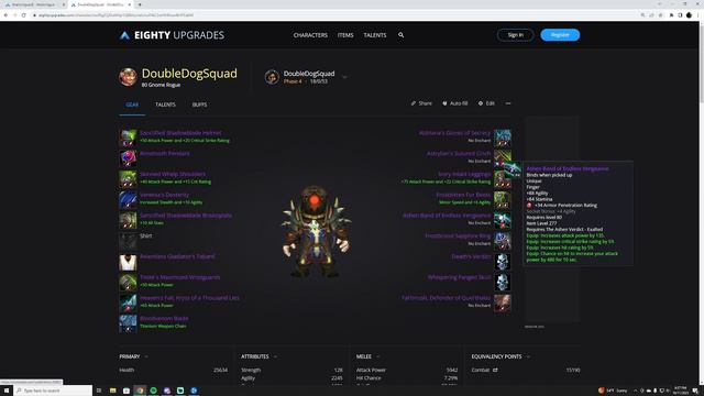 ROGUE PVP BIS S8 GEAR+TALENTS WOTLK смотреть онлайн
