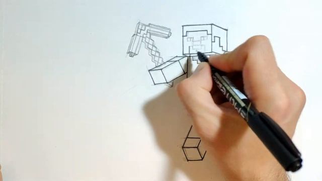 Как нарисовать Стива из МАЙНКРАФТА! Minecraft