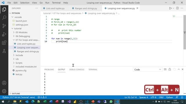 Python Part 7a - Sequences: iterating using for loops смотреть онлайн
