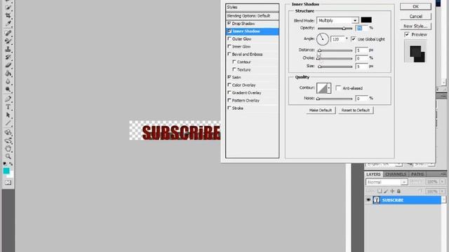 How To Make Logo Subscribe By Photoshop CS 5 смотреть онлайн