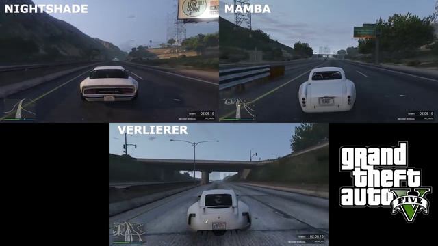 GTA 5 Online | Aceleración y Velocidad Tope Verlierer, Mamba y Nightshade смотреть онлайн