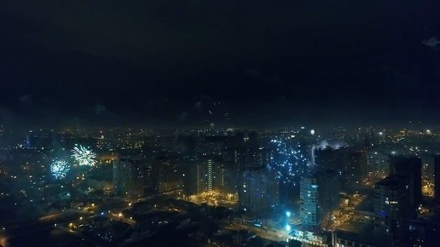 Новый Год 2018. Салют. Краснодар. Фестивальный, ул Симиренко. Dji Phantom 4 pro смотреть онлайн