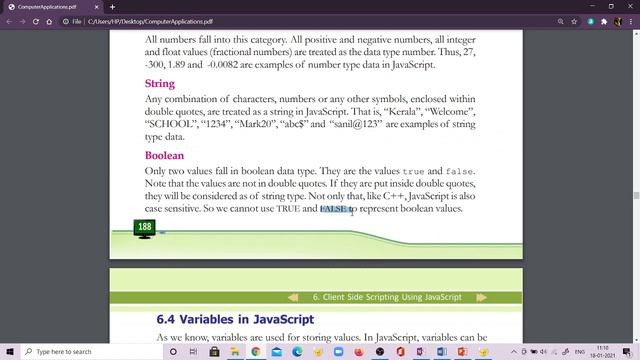 datatypes and variable declaration in JavaScript смотреть онлайн