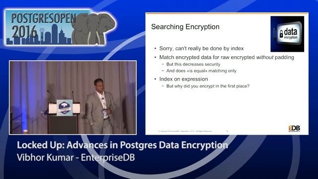 Locked Up: Advances in Postgres Data Encryption - Vibhor Kumar смотреть онлайн