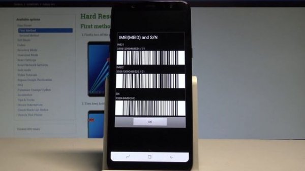 SAMSUNG Galaxy A6+ IMEI and Serial Number / Check Status Info |HardReset.Info