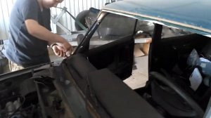 Снятие лобового стекла и ремонт рамки ВАЗ 2107