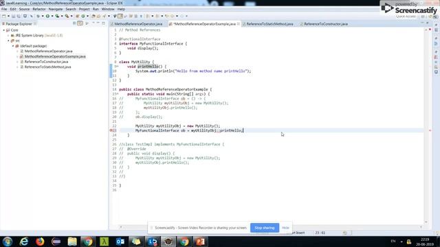Method References in Java 8 смотреть онлайн