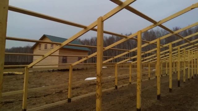 Деревянная теплица из бруса своими руками///часть 3 смотреть онлайн