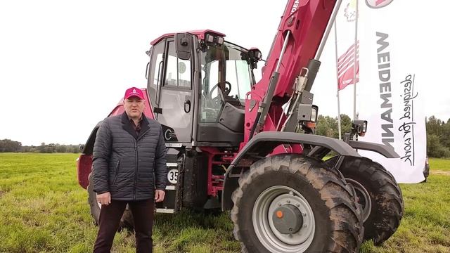 Телескопический погрузчик Weidemann 9580T и T5522. Силосование и погрузка зерна. смотреть онлайн