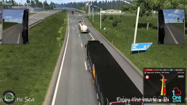 Beyond the Baltic Sea Russia - Sweden -- | Euro Truck Simulator 2 | #BalticSea #ETS2 #Russia смотреть онлайн