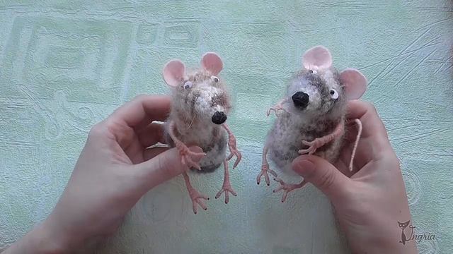 ๏̯͡๏ Игрушки Ольги Ингрии ๏̯͡๏ Мышки крючком. смотреть онлайн