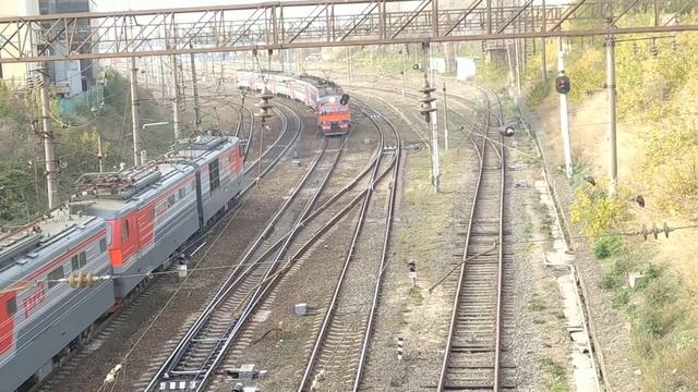 Электропоезд ЭД2Т-0035 сообщением Рязань-1 - Сасово смотреть онлайн