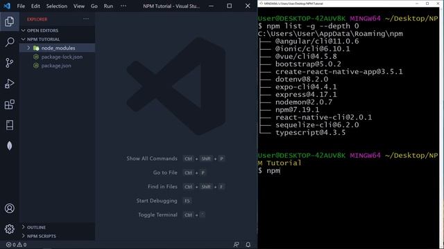 NPM Tutorial for Beginners #07 - Uninstall Global Package смотреть онлайн