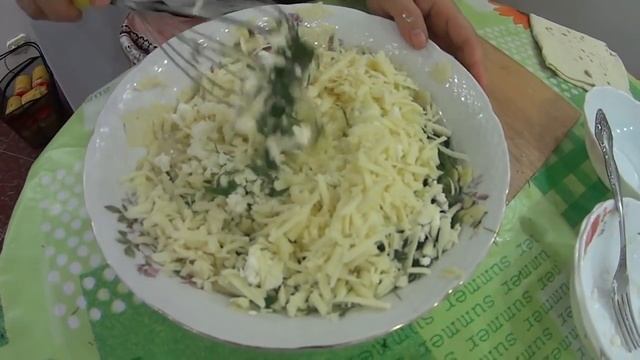 Пирог из лаваша нежный и вкусный! С внучкой Настей! И Казахский курт!