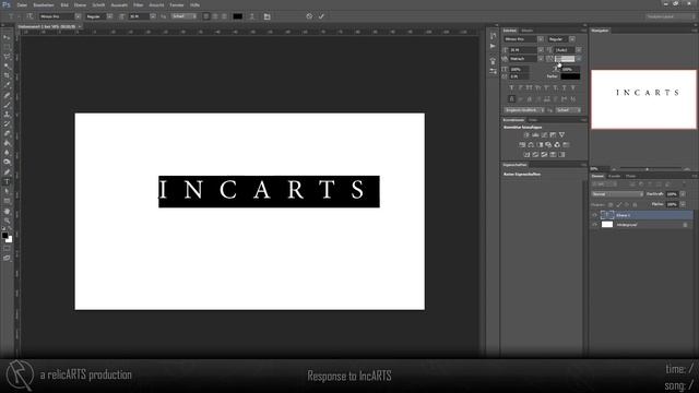 Tutorial | more space between letters | response to IncARTS смотреть онлайн