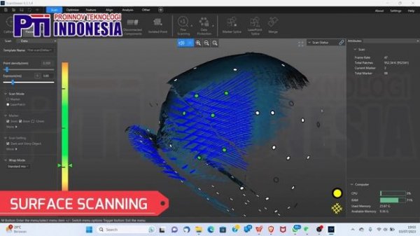 Scanner 3D ScanTech Simscan 30 | Portable 3d Scanner Yang Sangat Presisi