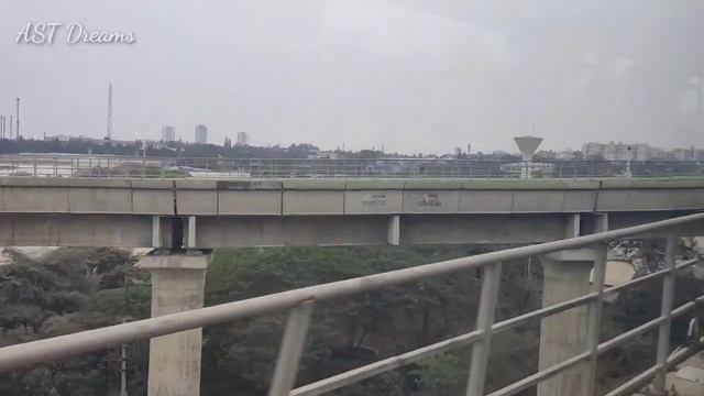 Metro Train From Nagasandra To Goraguntepalya | View From Metro | Bangalore Metro смотреть онлайн