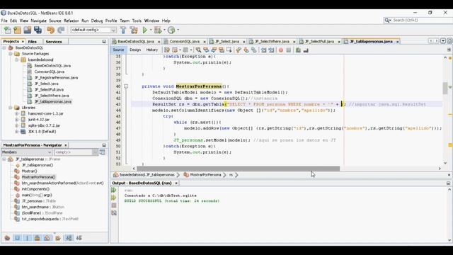 JAVA y SQL | CORTE 3 | S11 GUI para SELECT WHERE desde SQL a JTable смотреть онлайн