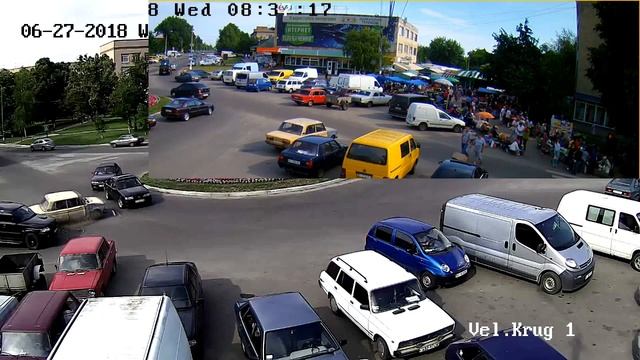 Аварія на Великому крузі із камер