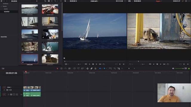 Эпизод МК «Как быстро смонтировать видео в DaVinci Resolve», преподаватель Дмитрий Ларионов смотреть онлайн