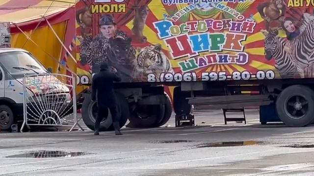 Местный клоун просится в труппу цирка шапито!!