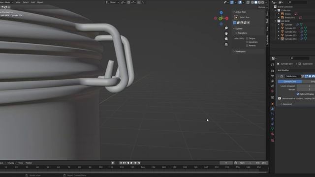 Modeling a mason jar in Blender смотреть онлайн