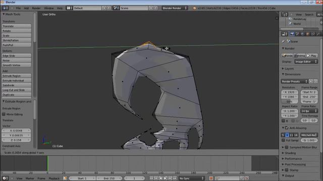How to make a Spear at Blender (CUBE-METHOD) смотреть онлайн