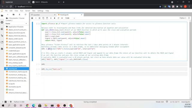 024 Moving Average Convergence Divergence (MACD) Coding Example смотреть онлайн