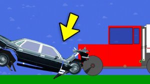 САМАЯ СИЛЬНАЯ АВАРИЯ! ФУРА НА СКОРОСТИ ВЛЕТЕЛА В ЛОБОВУХУ! СИМУЛЯТОР РАЗРУШЕНИЯ МАШИН В Algodoo
