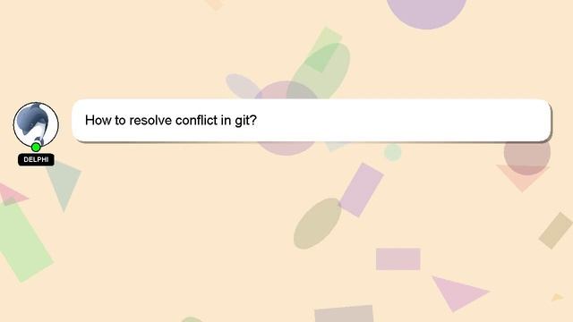 How to resolve conflict in git? смотреть онлайн