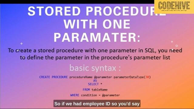 SQL Tutorial: Stored Procedures Part 1 смотреть онлайн