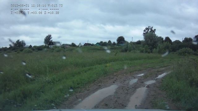 Гора Городок, спуск после сильного дождя