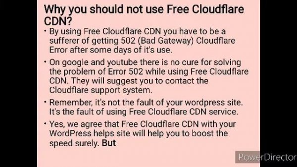 Error 502 Bad Gateway Cloudflare||How to fix Cloudflare bad gateway error in WordPress site?