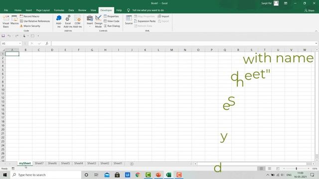VBA Code To Add Worksheet | Excel VBA Tutorial | Part - 01 смотреть онлайн