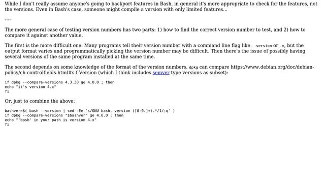 Ubuntu: Bash one-liner to check if version is ＞= (4 Solutions!!) смотреть онлайн