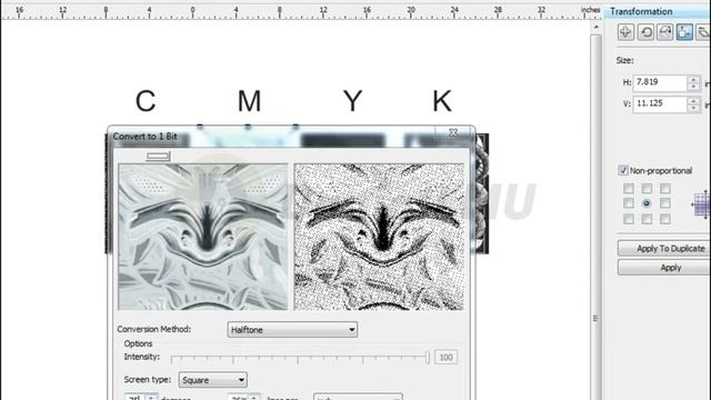 Cara pisah warna CMYK sistem InterLock Dot di CorelDRAW//Interlock Halftone смотреть онлайн