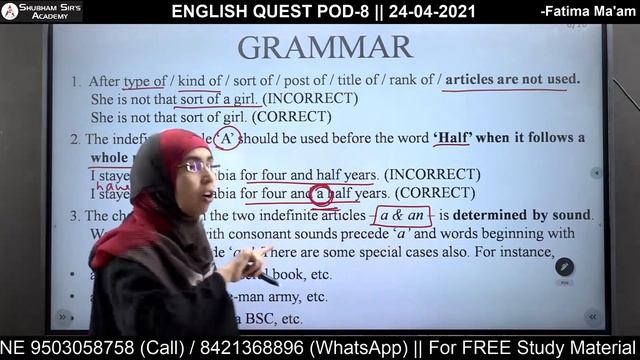 Grammar Geek || Session 2 || Fatima Ma'am 15-05-2021 #SSA #Banking #MBA #Advanced_Grammar смотреть онлайн