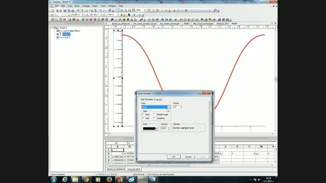 Grapher - 5. Графика на зависимости (Line/Scatter Plot)